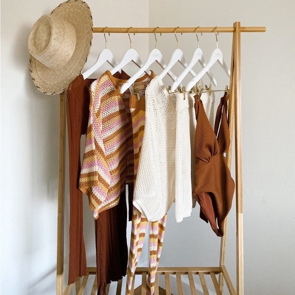 L*Space Brown Allegra Plunge Tie Ribbed Classy One Piece Swimsuit in Coffee - Picture 4 of 15